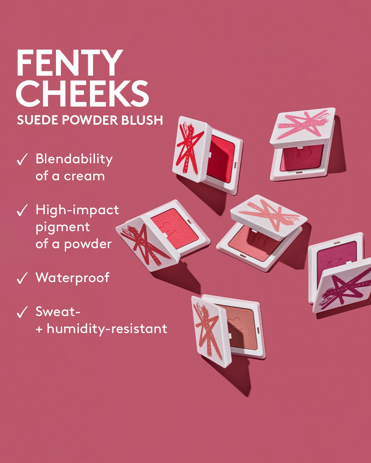 Fenty Cheeks Suede Powder Blush ?? Petal Poppin' - Image 4